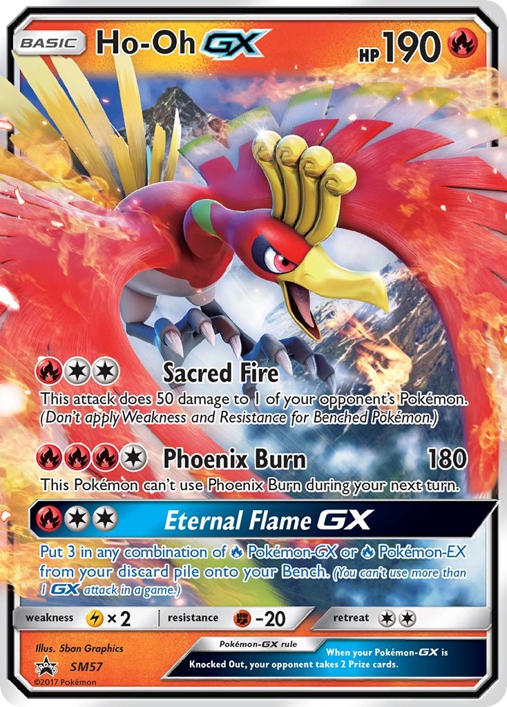 Pokemon TCG - SM4+ - 013/114 (RR) - Ho-Oh GX