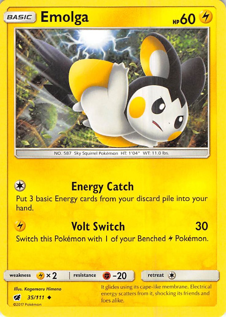 Emolga card artwork