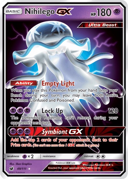 Nihilego GX - 49/111 - Crimson Invasion – Card Cavern Trading Cards, LLC