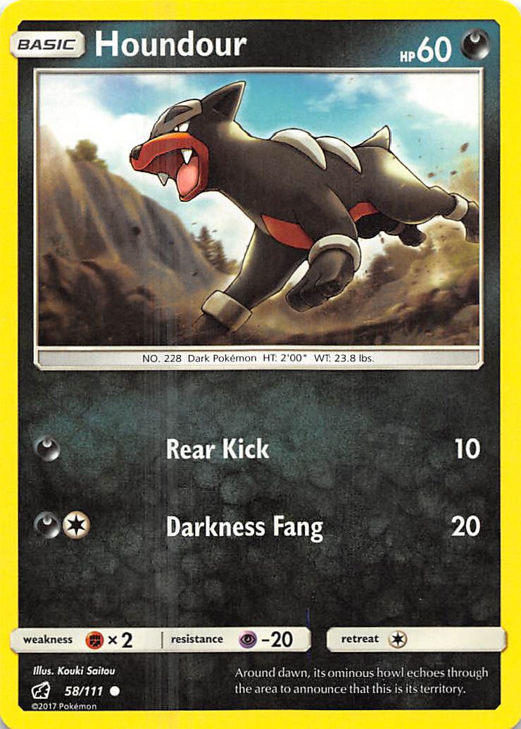 Houndour card artwork