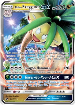 Alolan Exeggutor-GX card artwork
