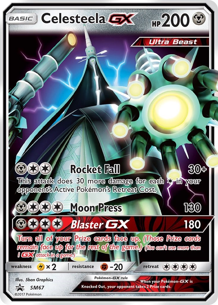 Pokemon CELESTEELA Staff Prerelease Celestial Storm SM131 Holo Promo