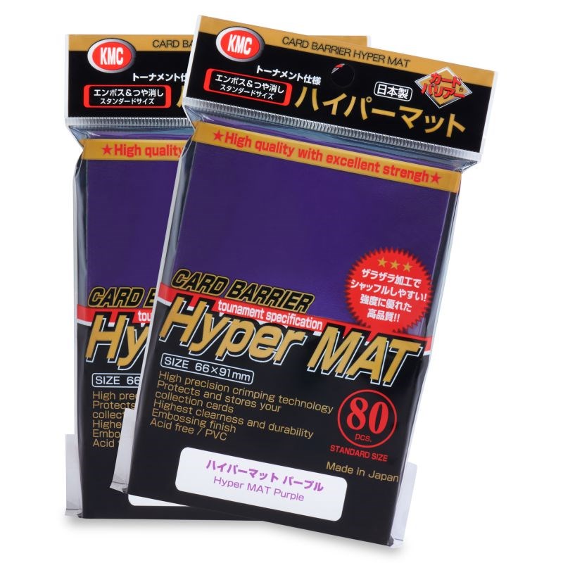 KMC Card Barrier Hyper Matte Purple (80Pack) KMC Card Sleeves