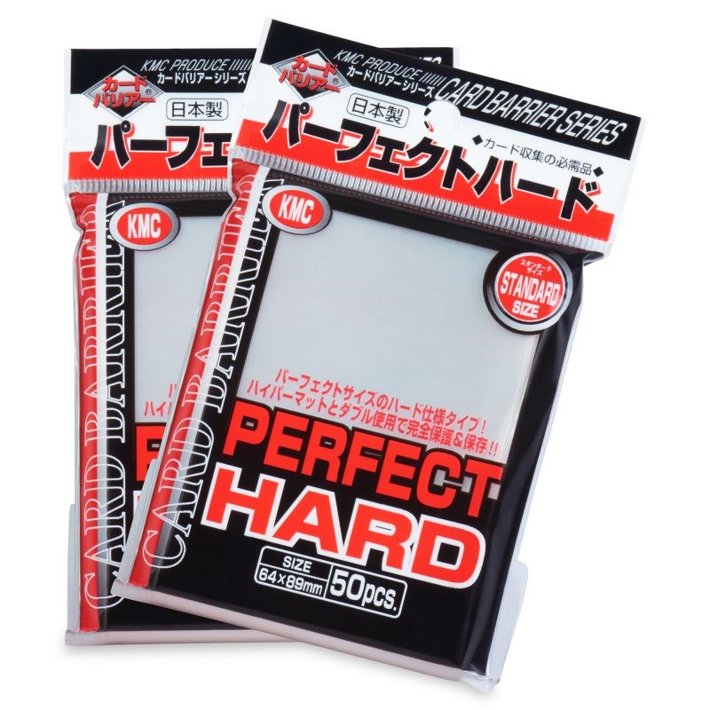 KMC Perfect Fit Hard Sleeves 50 89x64mm Sleeves Sealed New In Hand Ship From USA 