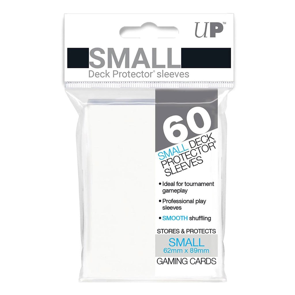 Ultra Pro 60 WHITE PRO-MATTE Small Size Deck Protector NEW Gaming Card Sleeves 