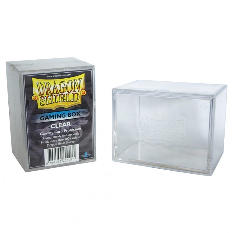 Dragon Shield Gaming Box Clear (Holds 75+) Dragon Shield Deck Boxes