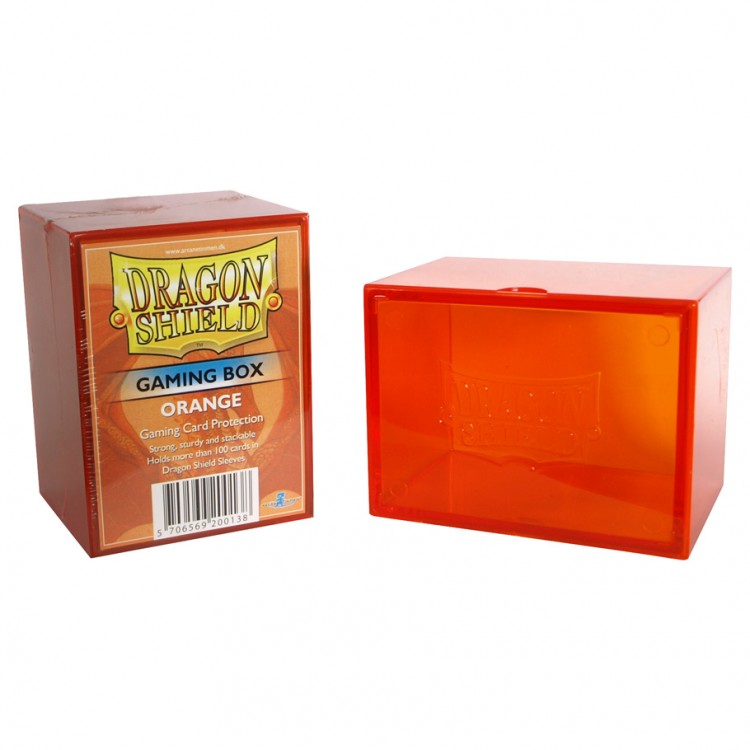 Dragon Shield Gaming Box - Orange( Holds 75+) - Dragon Shield 