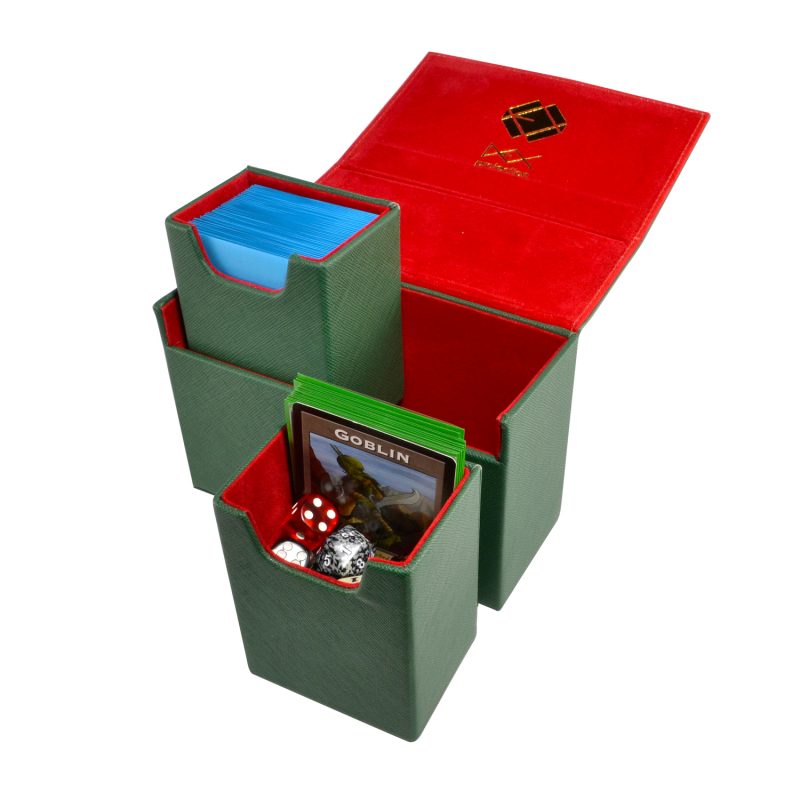 Matg Dex Box The Dualist Deckbox - Green - Dex Protection Deck Boxes - Deck Boxes