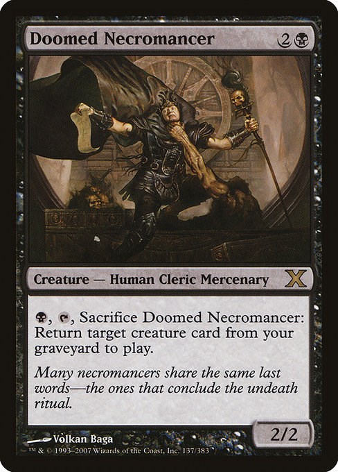 Doomed Necromancer - 10th Edition - Magic: The Gathering