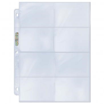 Ultra Pro Platinum Hologram 8-Pocket Pages - 3-Holes, 3.5