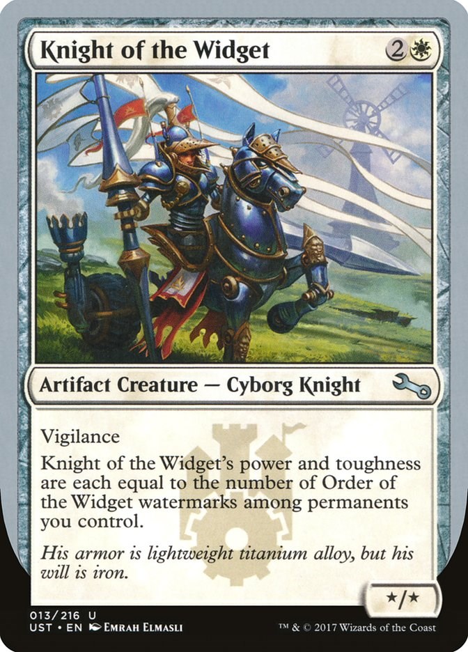 Knight of the Widget - Unstable - Magic: The Gathering