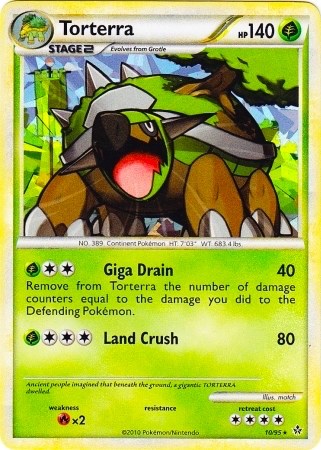 Torterra - 10/95 (Cracked Ice Holo) card artwork