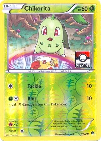 Chikorita - 1/122 (Pokemon League) card artwork