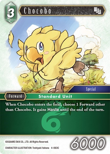 Chocobo (4-063C) - Opus IV - Final Fantasy TCG