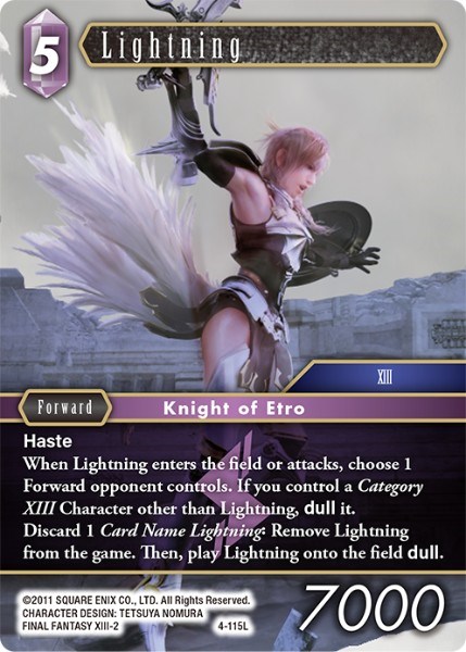 Lightning - Opus IV - Final Fantasy TCG