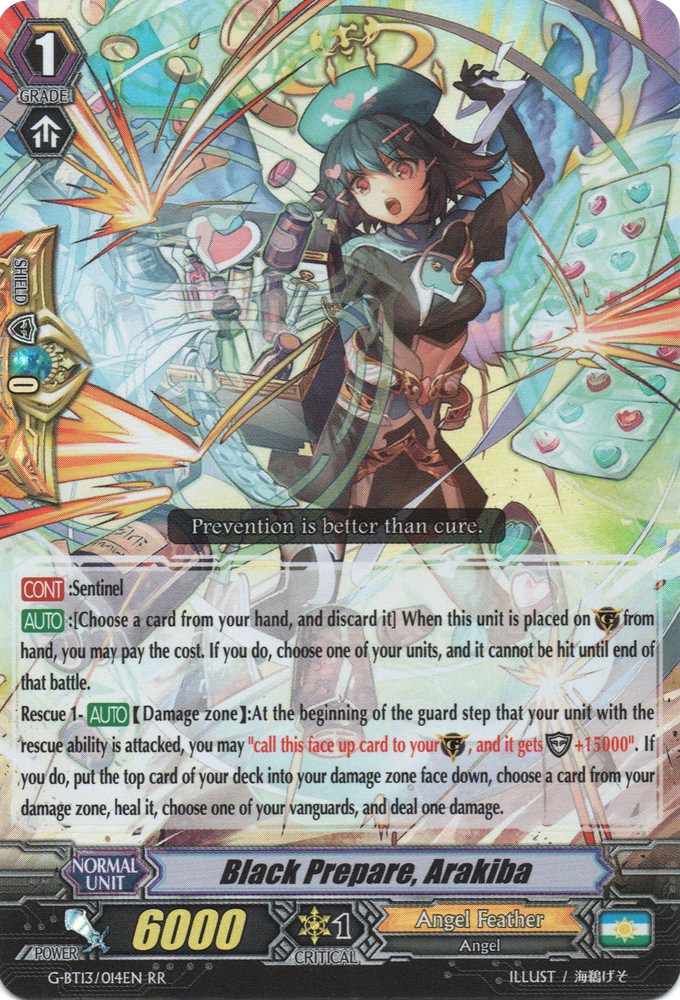 Black Prepare, Arakiba - Ultimate Stride - Cardfight Vanguard