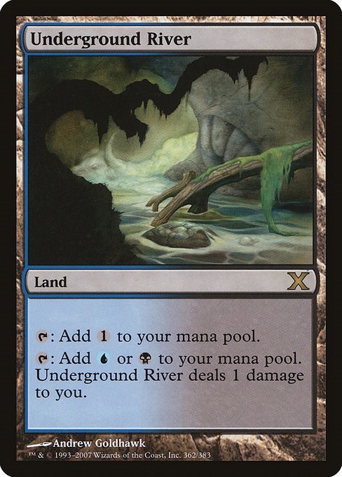 Underground River - 10th Edition - Magic: The Gathering