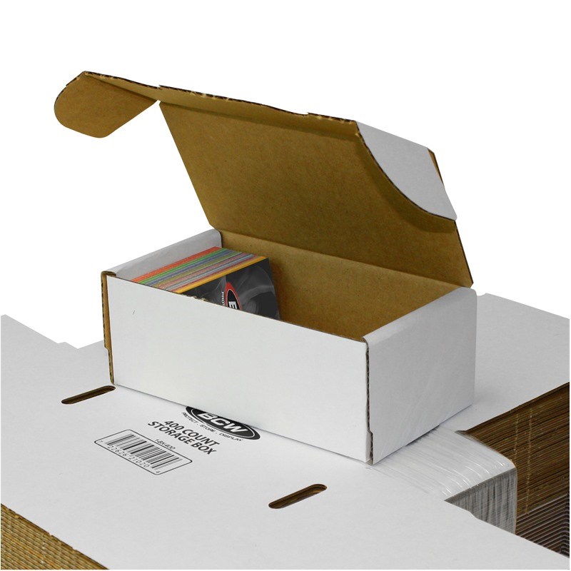 3 Row Card Game Box  Black & White Card Game Box Storage - BCW Supplies