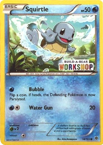 build a bear squirtle card