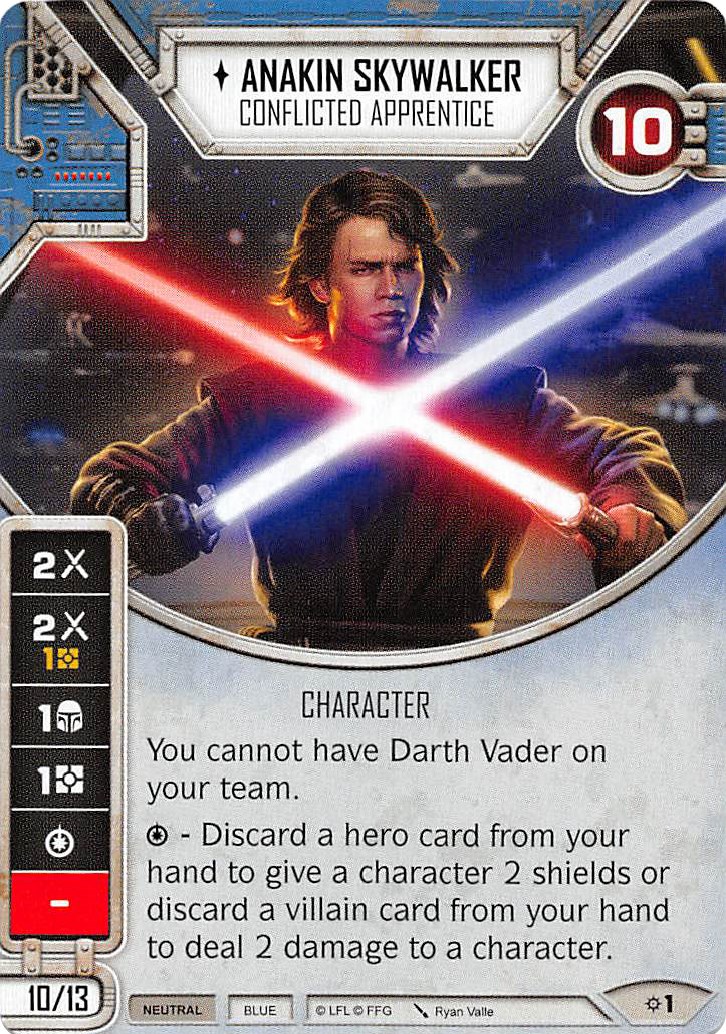 Anakin Skywalker - Conflicted Apprentice (Card Only) - Rivals - Star ...