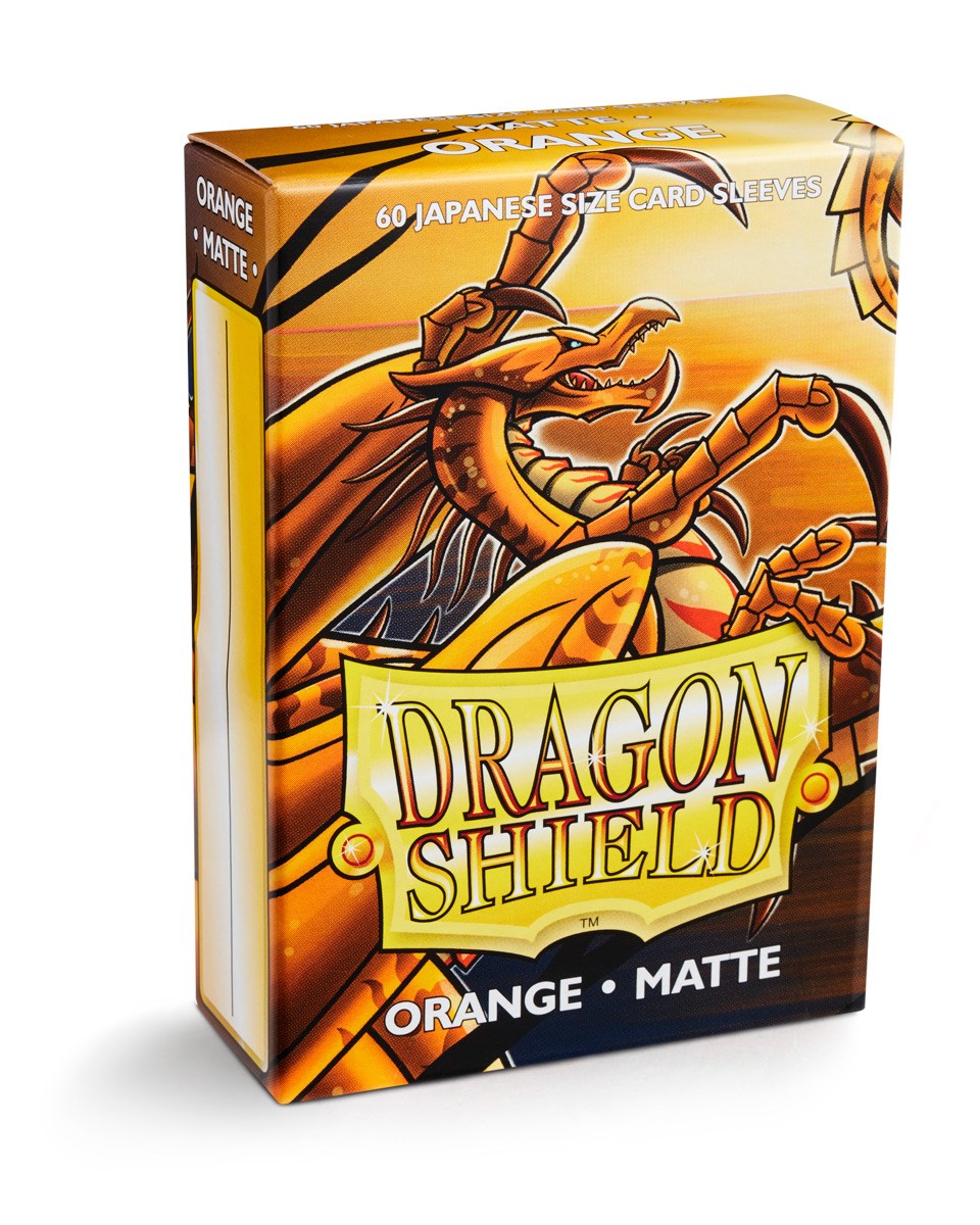 Dragon Shield Matte Japanese Sleeves - Orange (60-Pack) - Dragon Shield ...