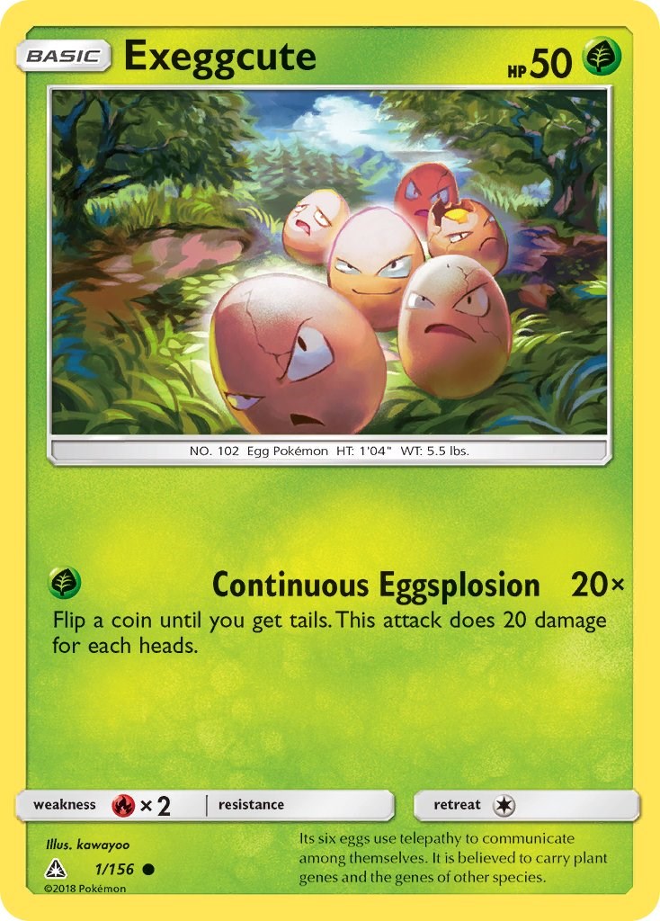 Exeggcute card artwork