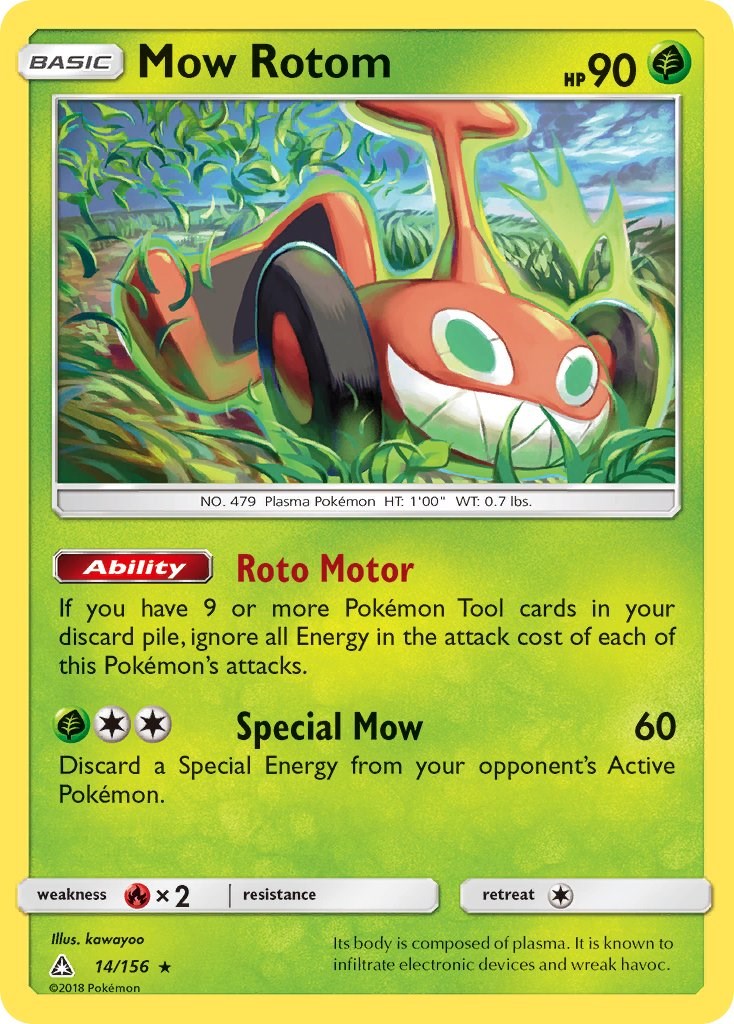 Mow Rotom card artwork