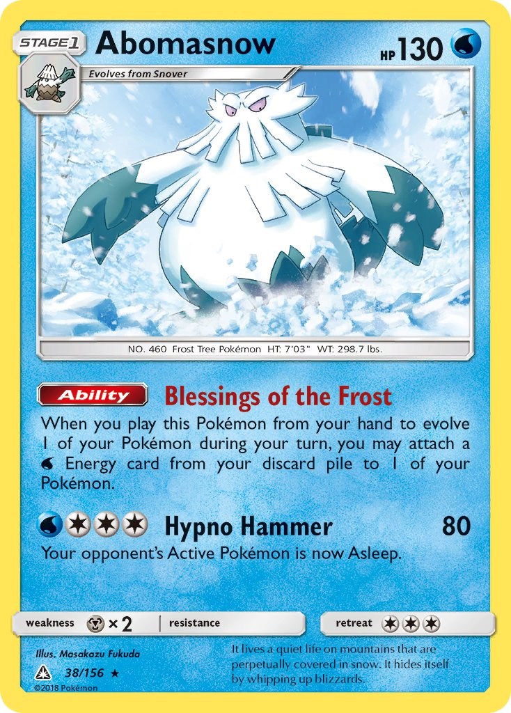Abomasnow card artwork