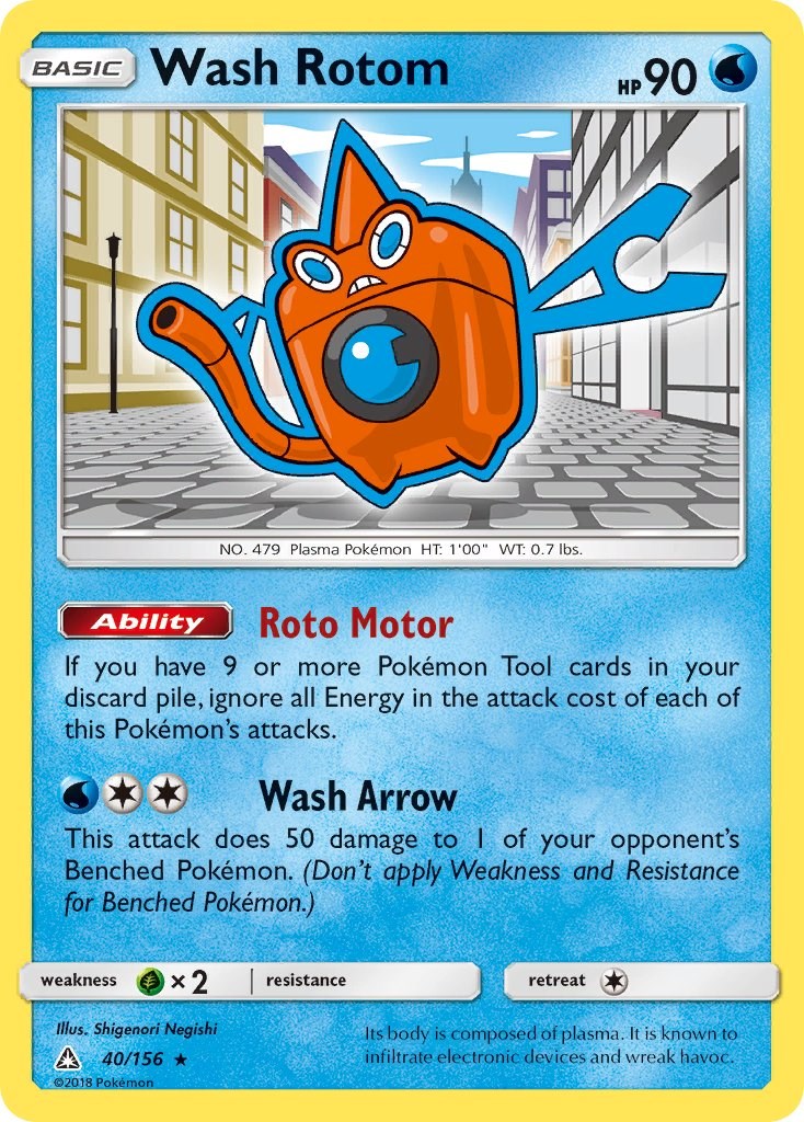 Wash Rotom card artwork