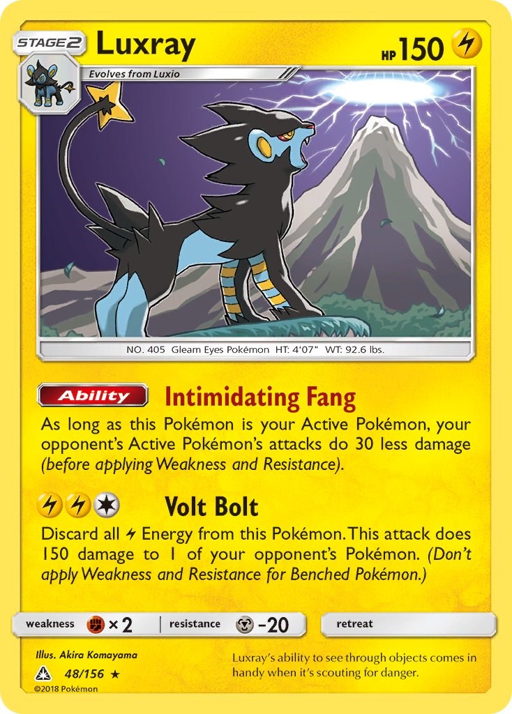 Luxray card artwork
