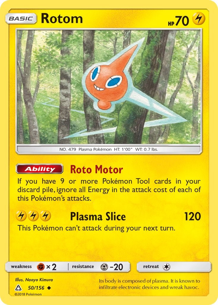 Rotom card artwork