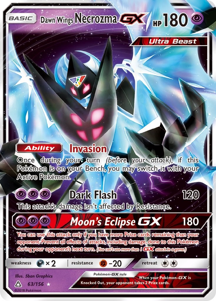 Mavin  Dawn Wings Necrozma GX, Mewtwo EX, Lunala GX Pokemon Cards