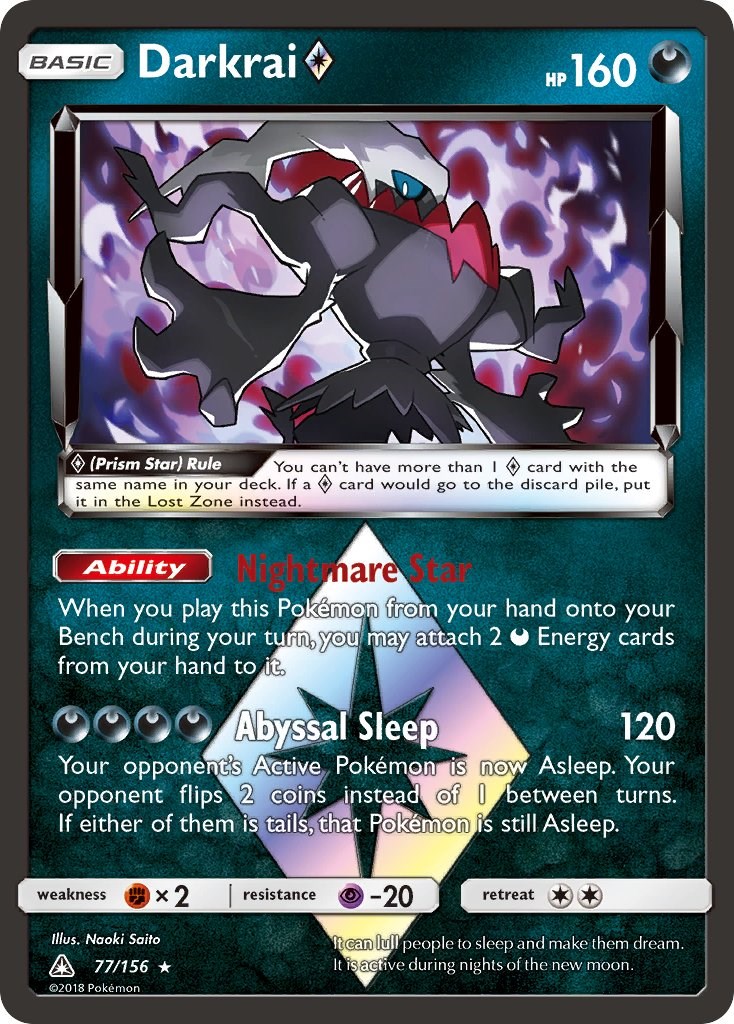 Preços baixos em Cartas colecionáveis individuais ultra raras Darkrai  Pokémon TCG