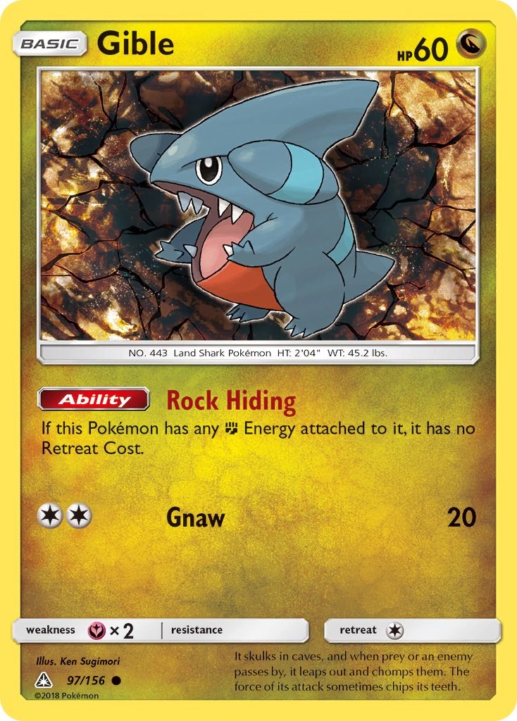 Gible card artwork