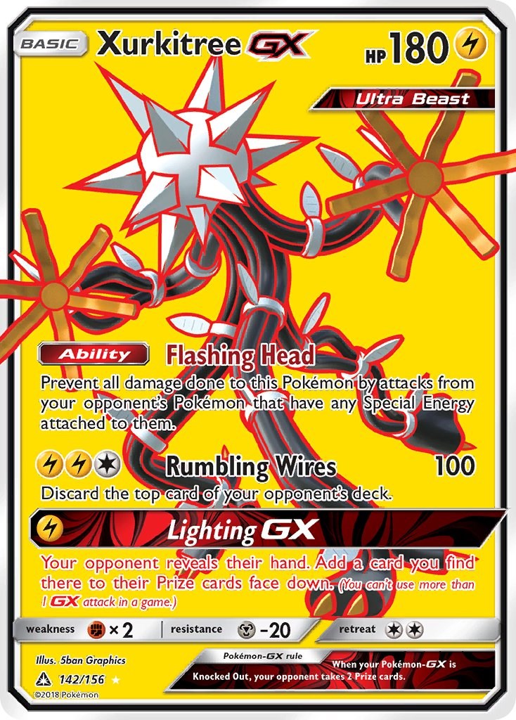 Mavin  Pokemon - Xurkitree GX SM68 Ultra Beast Card - Holo Foil