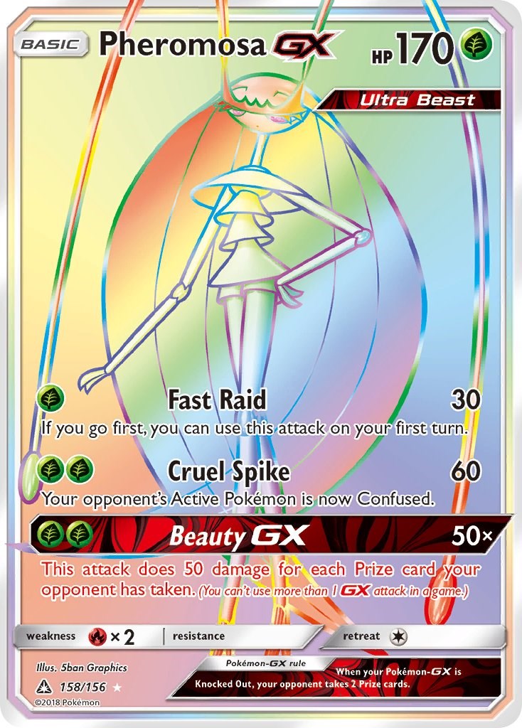 Carta Pokémon Original Pheromosa Gx Full Art - Ultraprisma