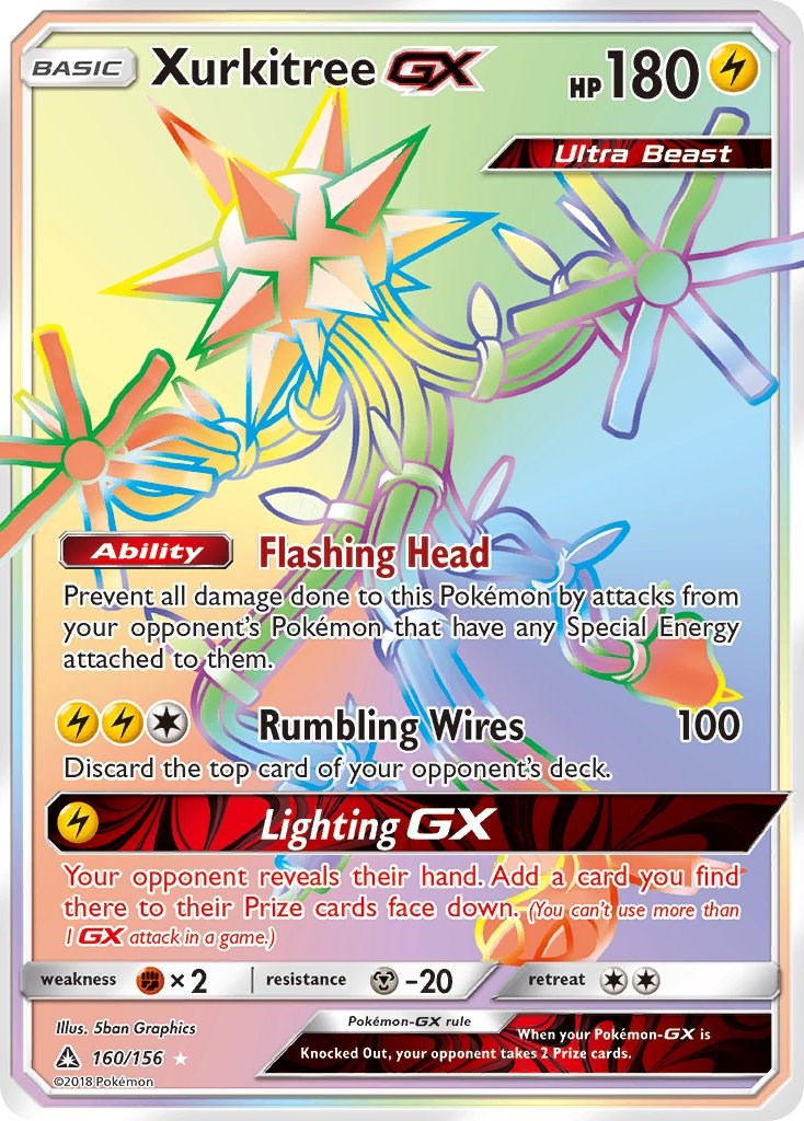 Mavin  Pokemon - Xurkitree GX SM68 Ultra Beast Card - Holo Foil