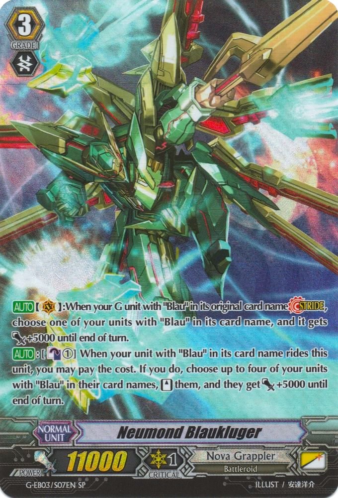 Neumond Blaukluger (SP) - G-EB03: The GALAXY STAR GATE - Cardfight Vanguard