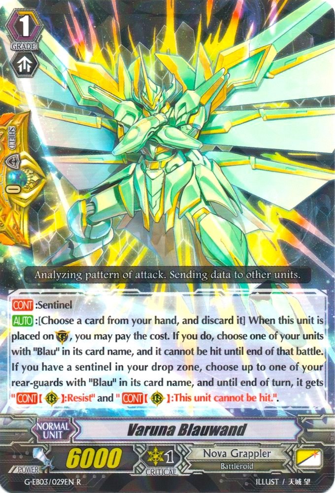 Varuna Blauwand - G-EB03: The GALAXY STAR GATE - Cardfight Vanguard