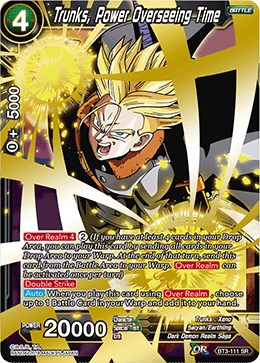 Dragon Ball Super Card TCG TRUNKS part 29 prism by Oden-Ya Rare Japan  Copyright