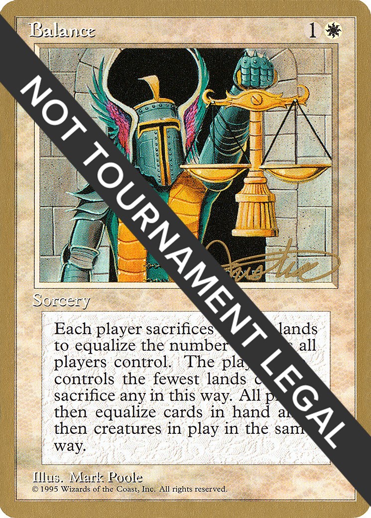 Balance - 1996 Mark Justice (4ED) - World Championship Decks