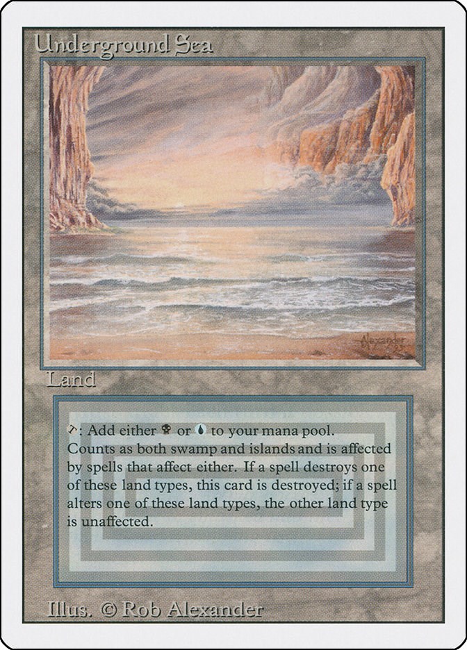 MTG【3ED】Underground Sea-