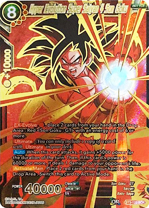 Hyper Evolution Super Saiyan 4 Son Goku (SCR) - 5th Anniversary Set -  Dragon Ball Super: Masters