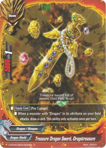 Treasure Dragon Sword, Dragotreasure - New World Chaos - Future Card 