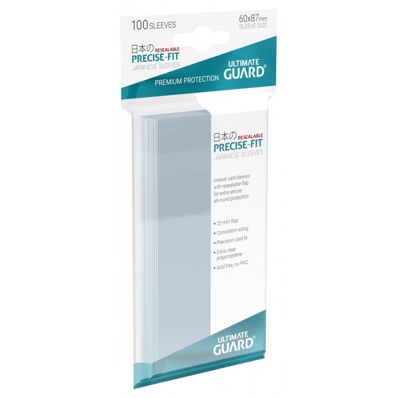 Ultimate Guard: Precise-Fit Sleeves Overd Clear (40) – Kodama Corp
