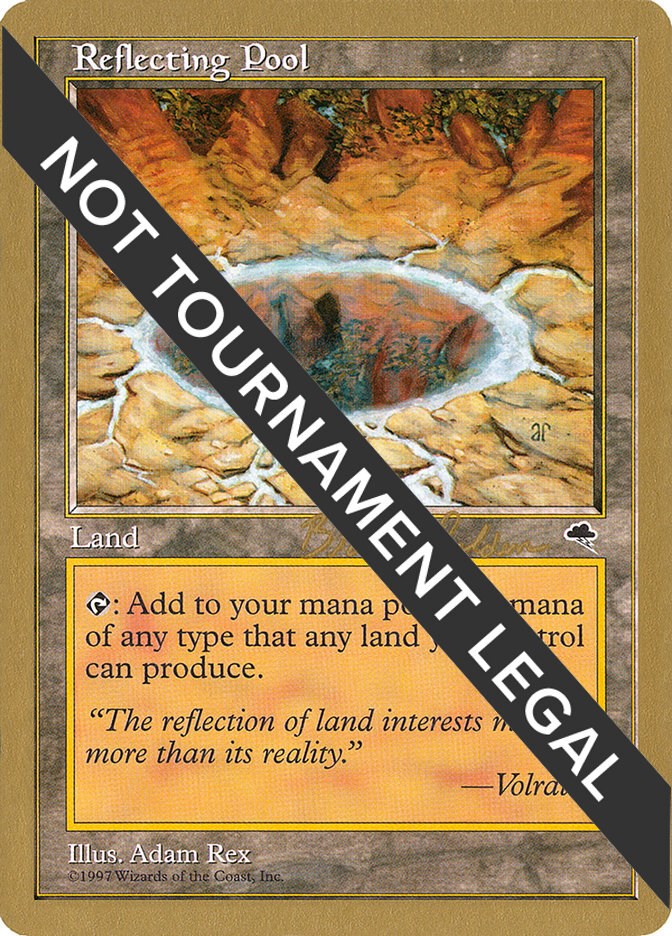 Tim Pool Magic Cards Reflecting Pool - 1998 Brian Selden (TMP) - World Championship Decks ...