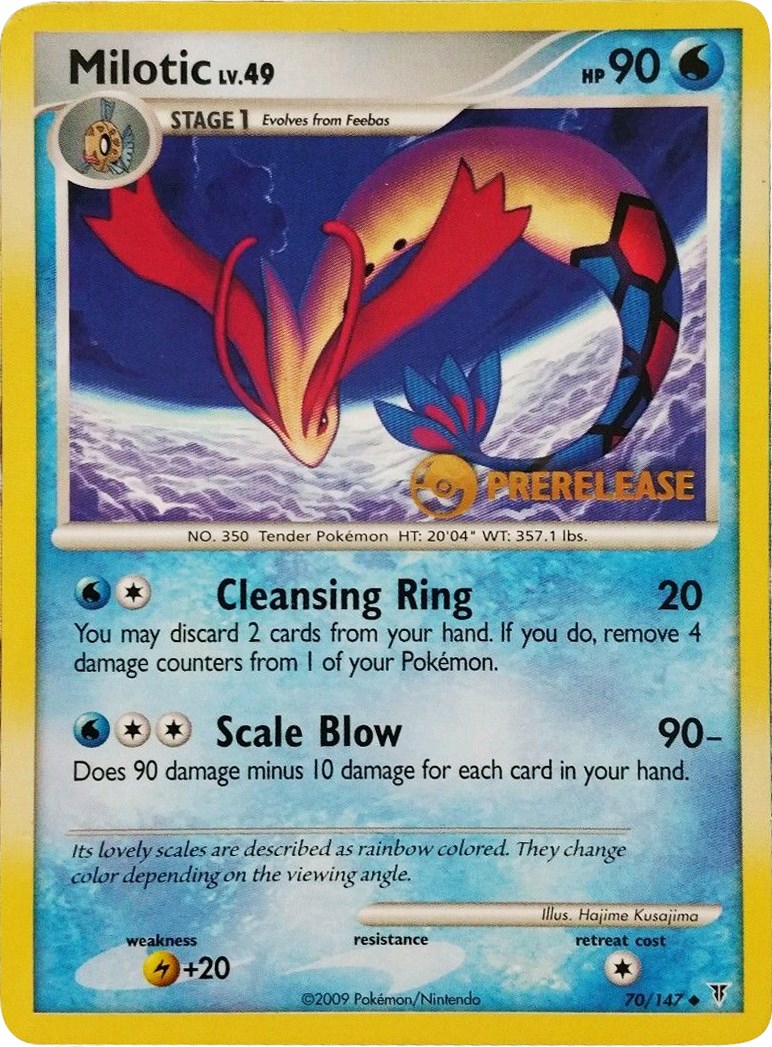 Milotic - 70/147 (Prerelease) card artwork