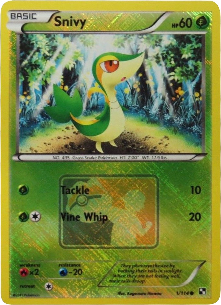 pokemon snivy card