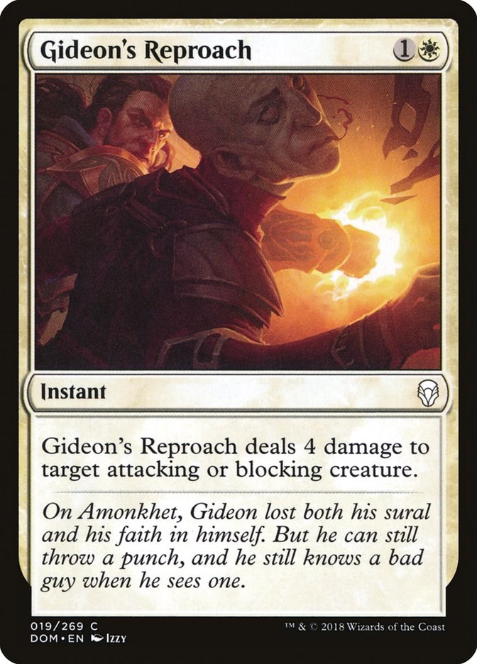 Gideon's Reproach - Dominaria - Magic: The Gathering
