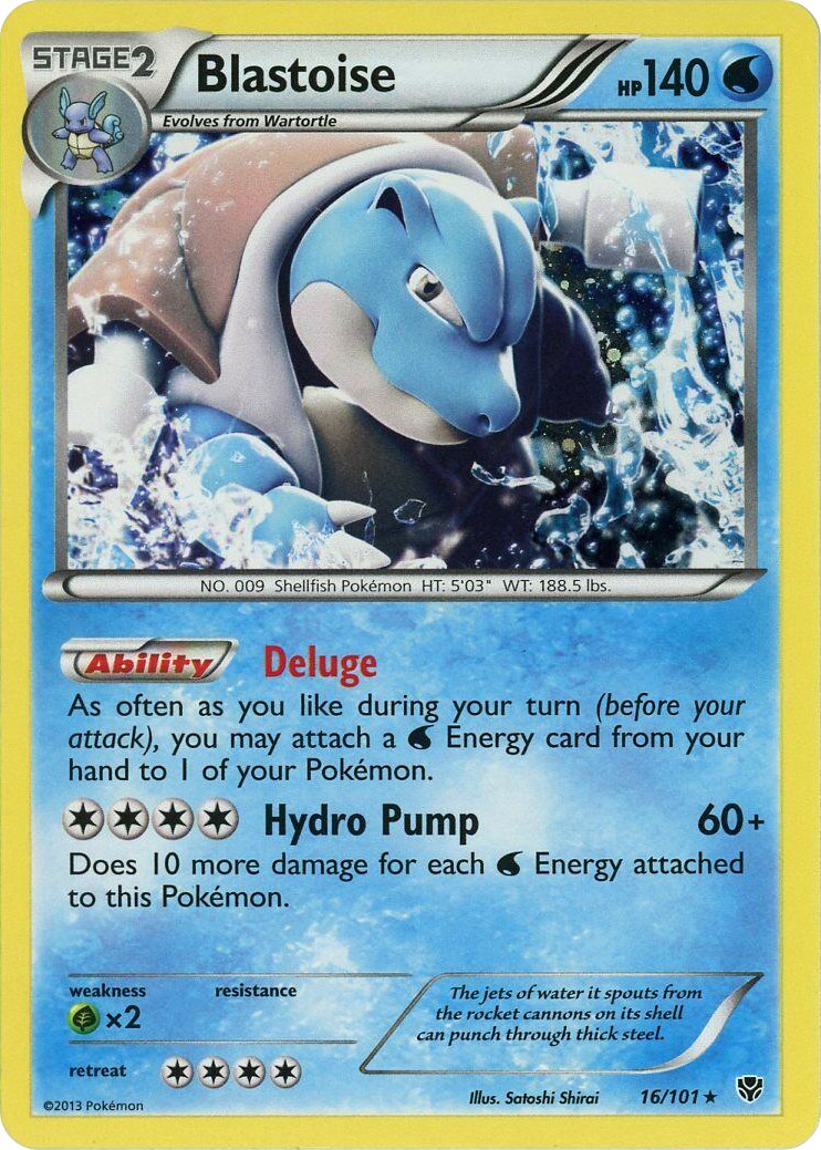 Blastoise - 16/101 (Cosmos Holo) - Blister Exclusives - Pokemon